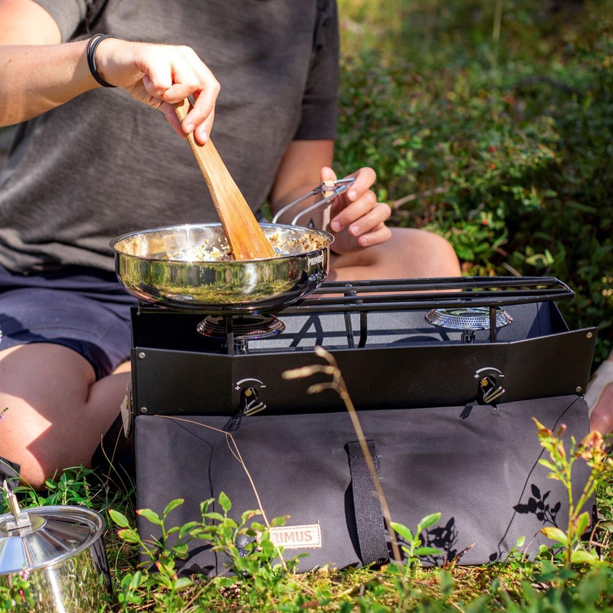 Primus onja camping spis utomhus matlagning dubbla brännare bärbara kompaktkokare