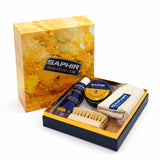 Saphir Box Large Shoe Care Kit Smooth Läder Polish Borste Duk Set
