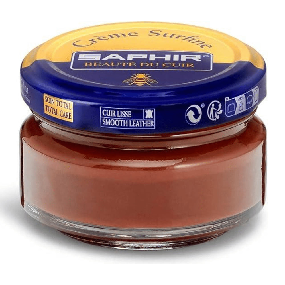 Saphir Creme Surfine Läder Skovård Smooth Leather Cream 50ml Brun