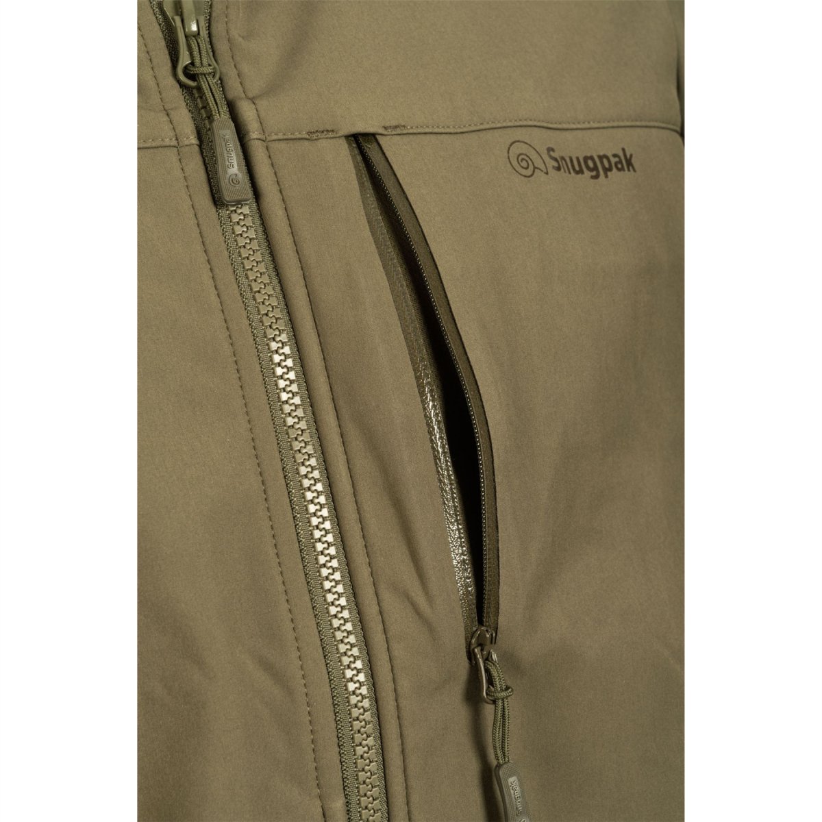Snugpak Cyclone Softshell Jacka Andas vattentät utomhus olivolja