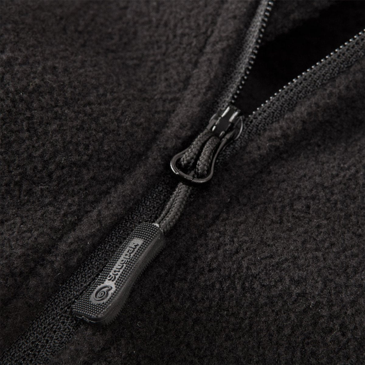 Snugpak IMPACT Fleecejacka Mjuk ståkrage Hakskydd 1/4 Zip Svart