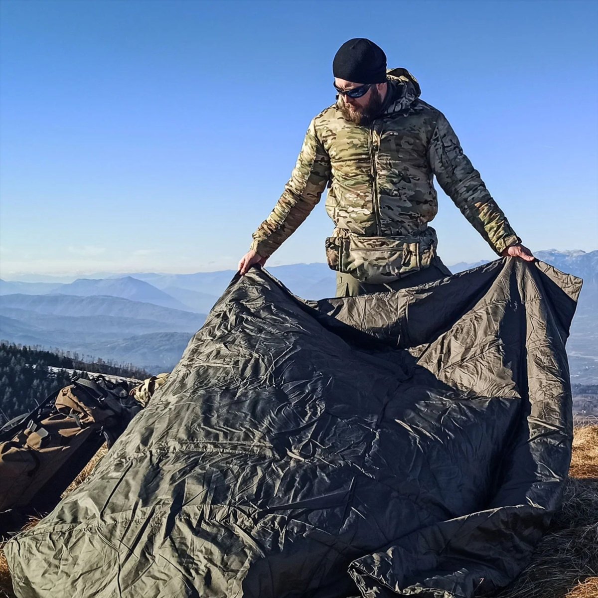 Snugpak Jungle Blanket Lätt vattentålig resefilt Olive