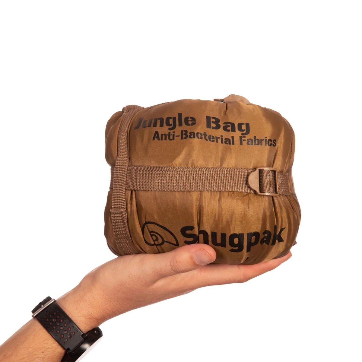 Snugpak sovsäck 220 cm integrerad myggnätkomprimering väska coyote