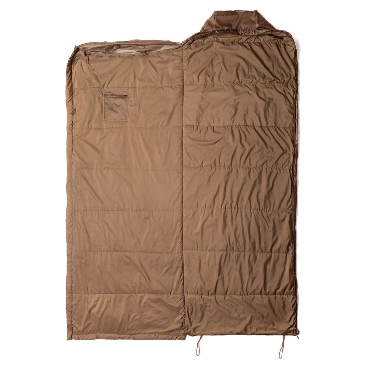 Snugpak sovsäck 220 cm integrerad myggnätkomprimering väska coyote