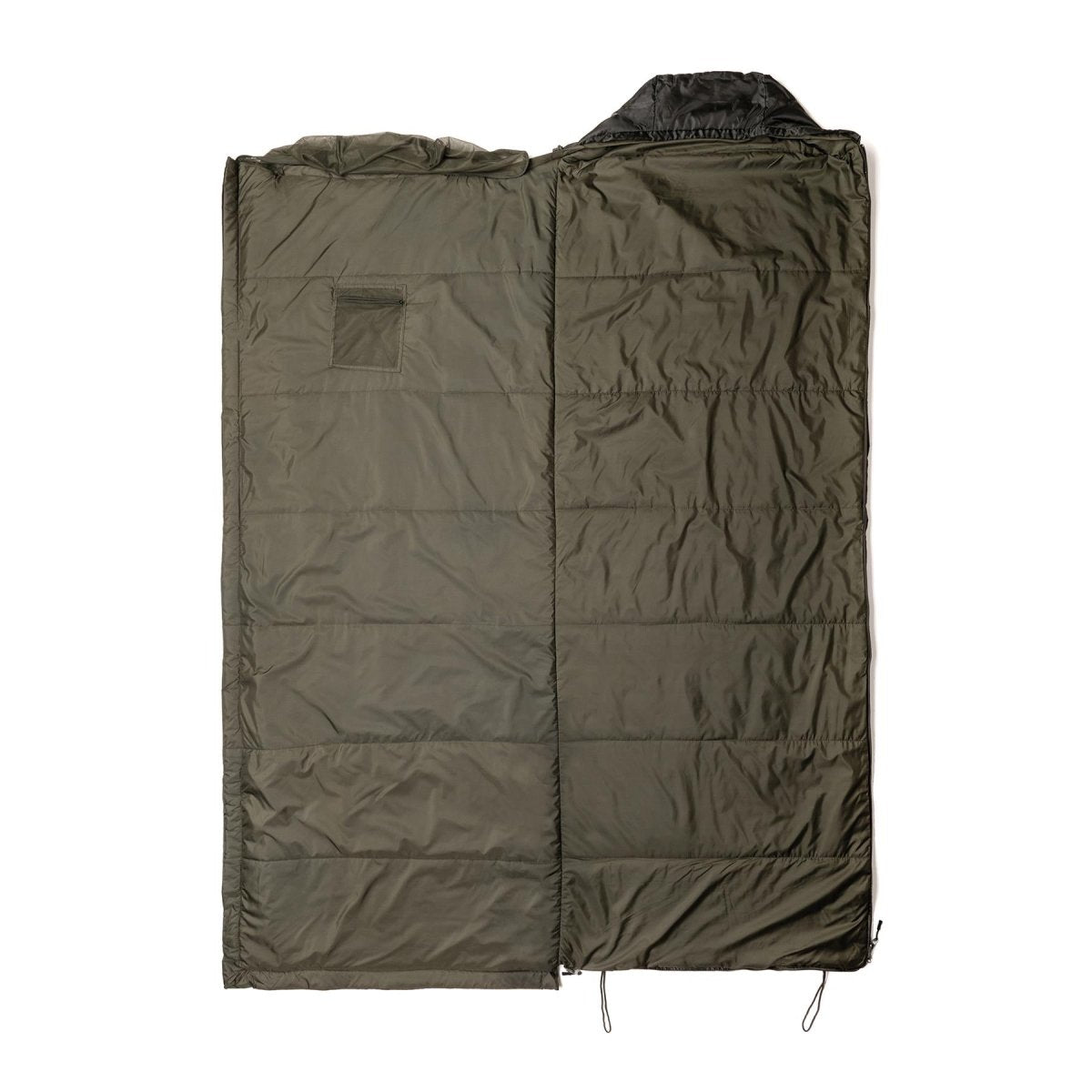Snugpak sovsäck 220 cm integrerad myggnätkomprimering väska oliv