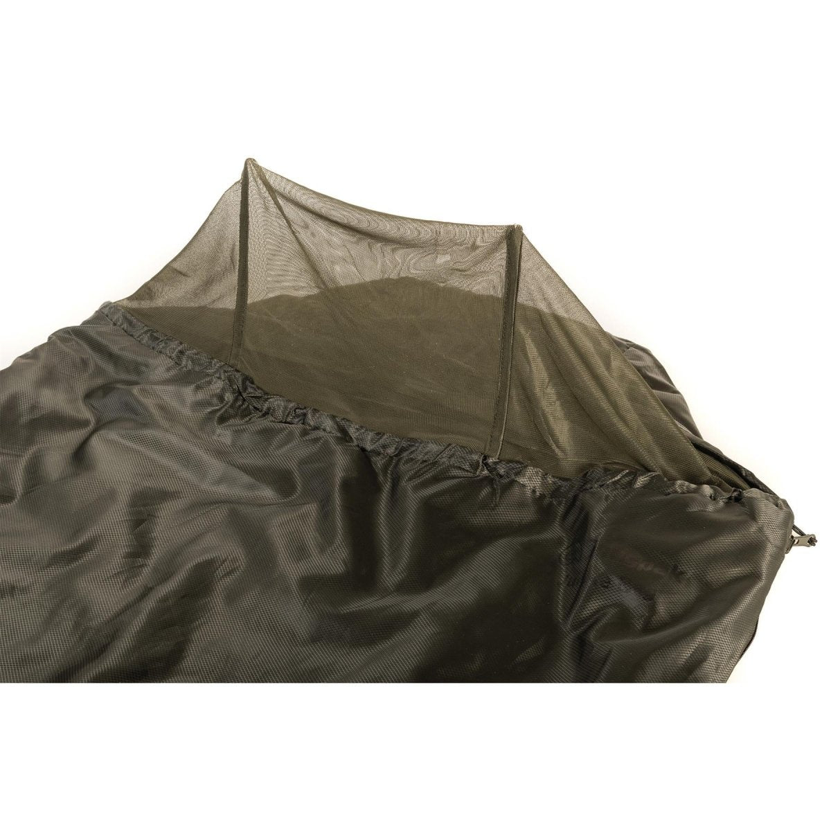 Snugpak sovsäck 220 cm integrerad myggnätkomprimering väska oliv
