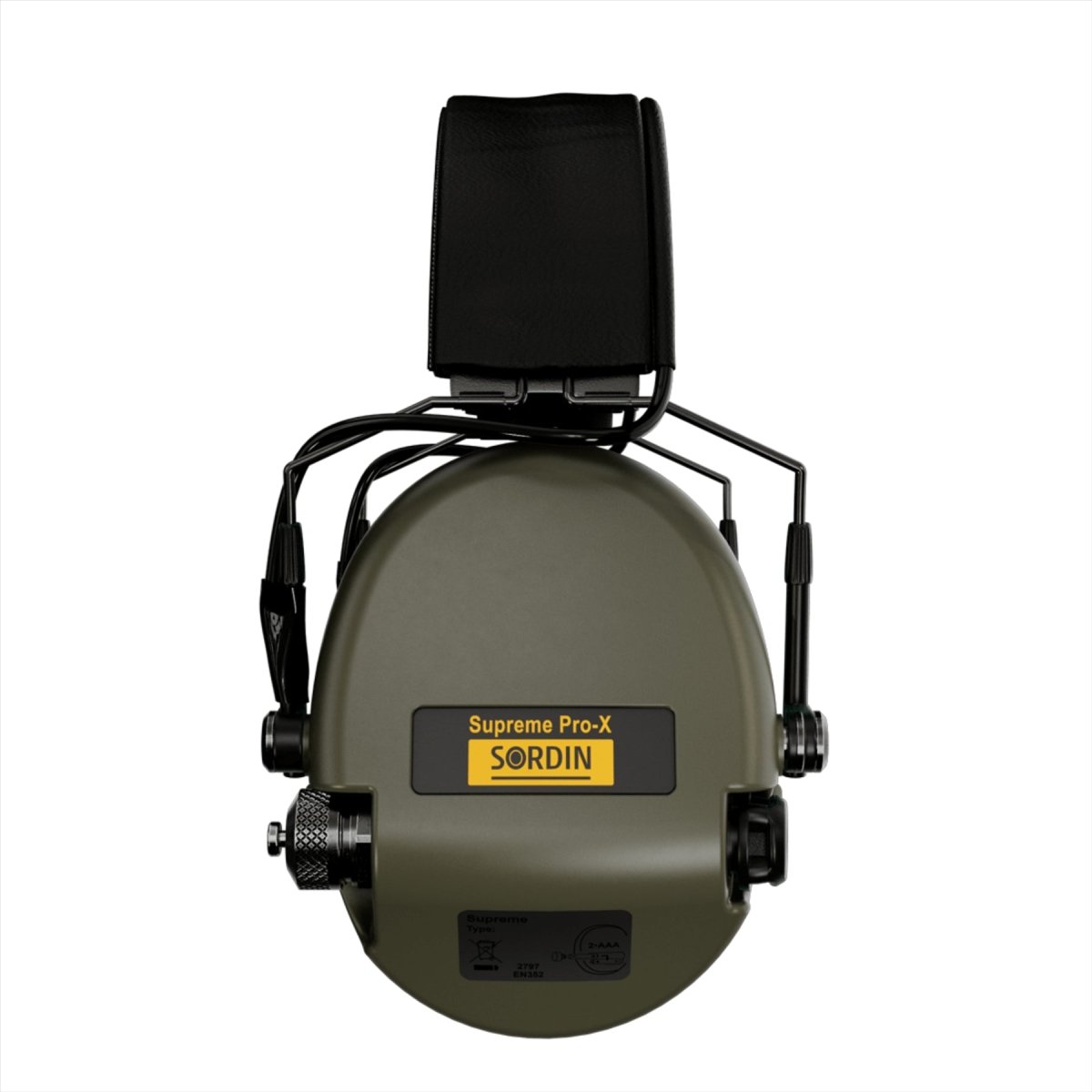 Sordin Supreme Pro-X Hear 2 Slim Tactical Pannband Hörselskydd Grönt