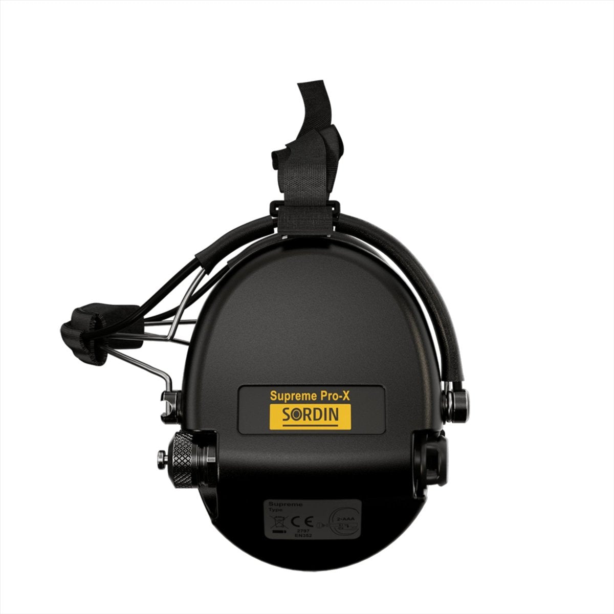 Sordin Supreme Pro-X Hear2 Active Nackband Gel Elektroniska hörselkåpor Svart