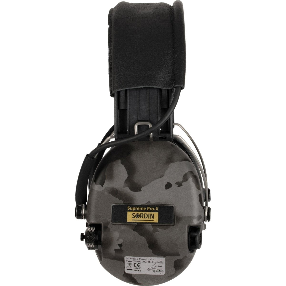 Sordin Supreme Pro X Hear2 LED Gel Aktivt hörselskydd Night Camo
