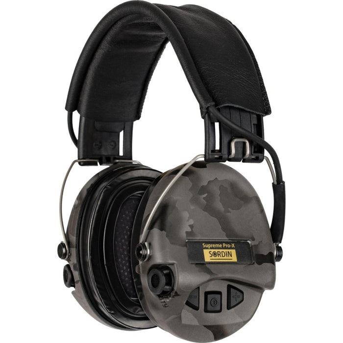 Sordin Supreme Pro X Hear2 LED Gel Aktivt hörselskydd Night Camo - GoMilitar