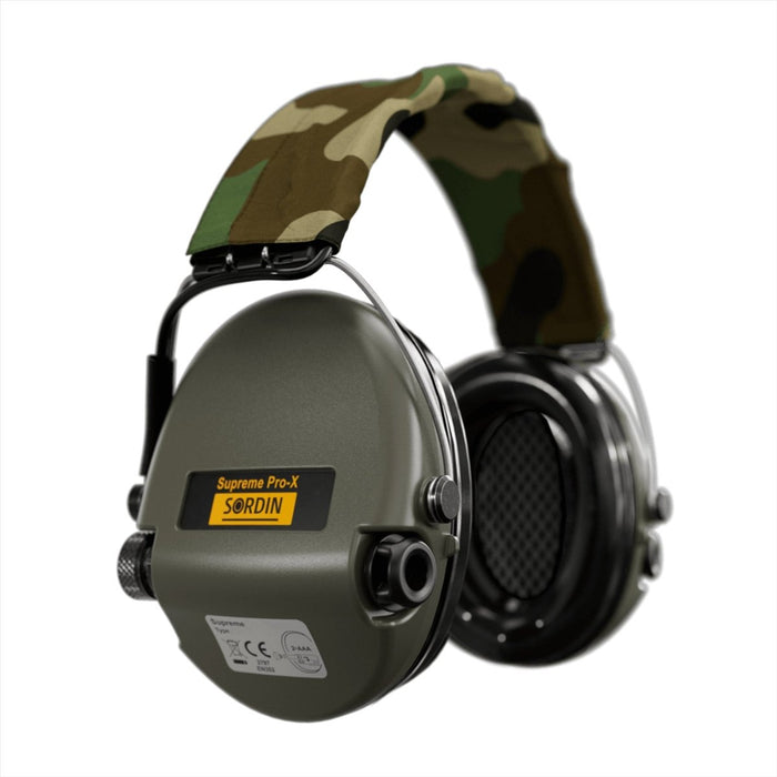 Sordin Supreme Pro-X hörselskydd SordinHEAR2 4 ljudprofiler Woodland - GoMilitar