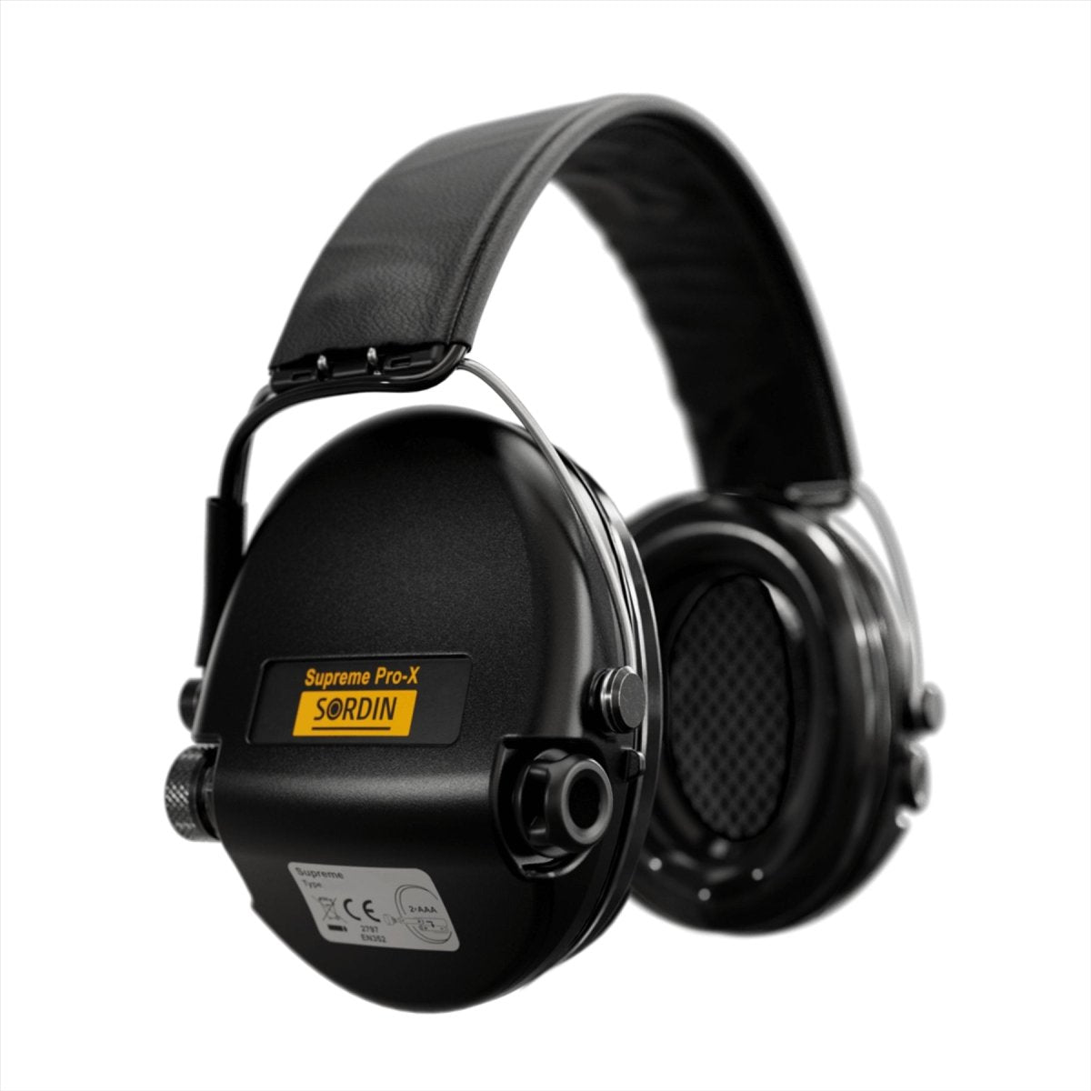 Sordin Supreme Pro-X LED Electronic Shooting Hörselskydd Headset Svart