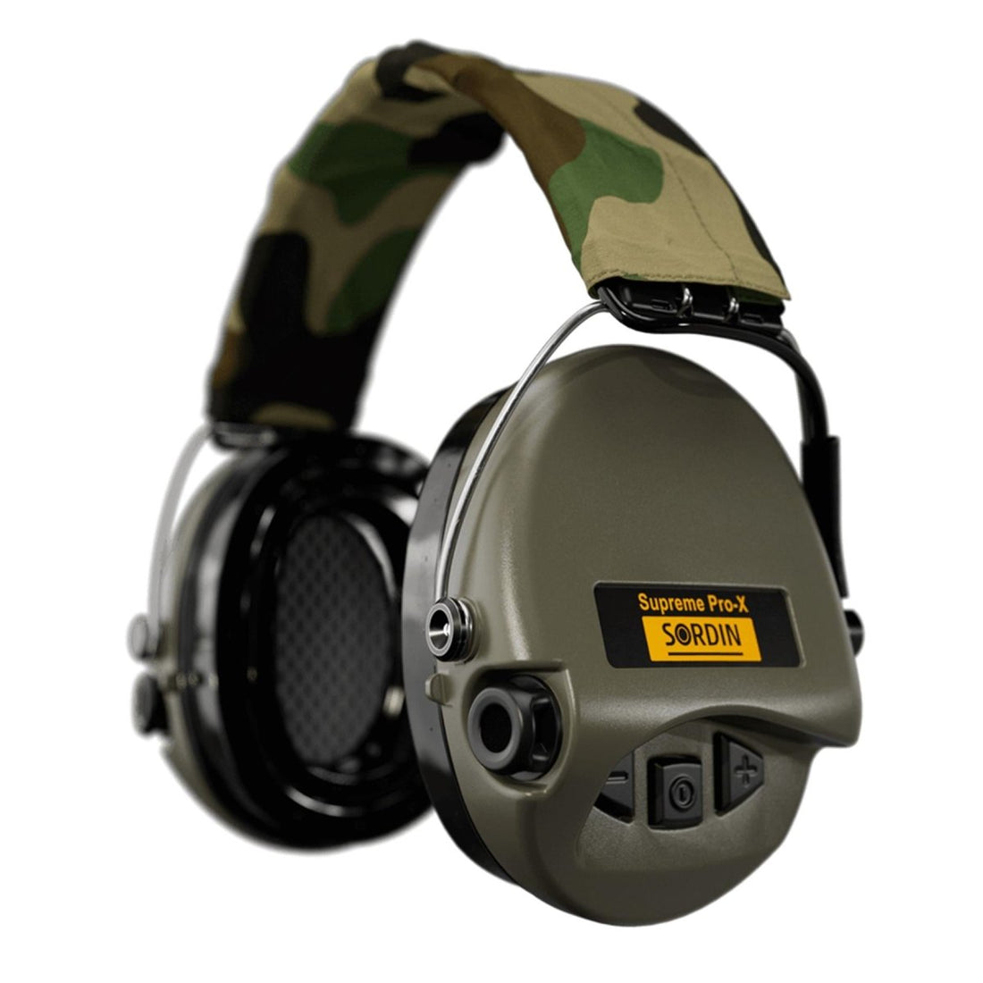 Sordin Supreme Pro-X LED Electronix hörselskydd Huvudband Textil Camo