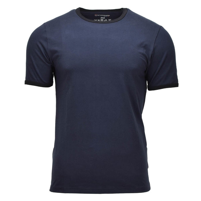 Stormvard Classic Cotton T Shirt Kortärmad Tactical Casual Mörkblå vanlig bomullsskjorta som andas för utomhusbruk
