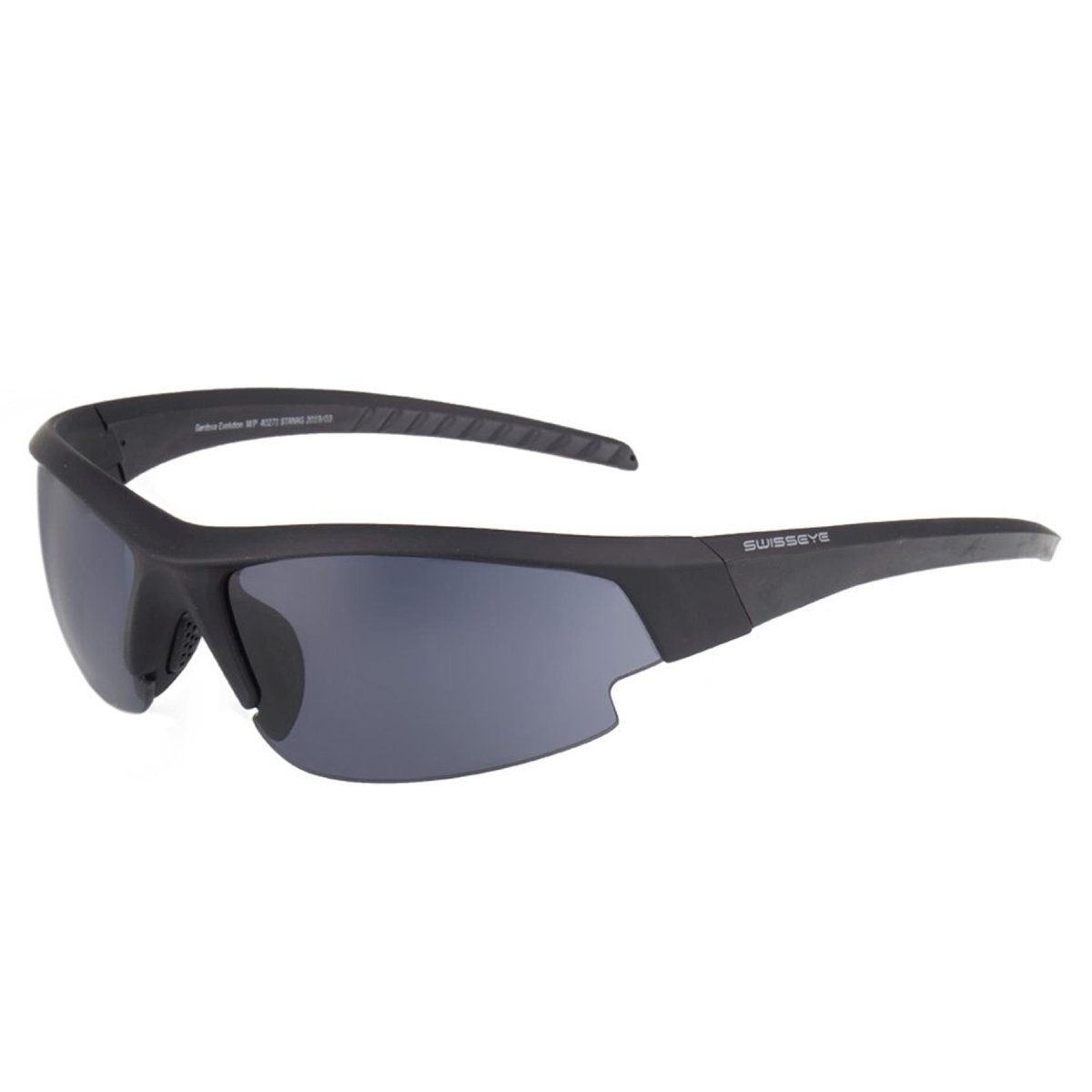 Swiss Eye Ballistic Shooting Glasses Aerodynamiska justerbara gummierade tempel