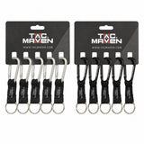 TAC MAVEN 6 mm aluminiumkarbinhakar 5-pack utomhusnyckelklämmor Campingutrustning