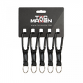 TAC MAVEN 7 mm aluminiumkarbinhakar 5-pack utomhuscampingnyckelklämmor