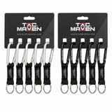 TAC MAVEN 7 mm aluminiumkarbinhakar 5-pack utomhuscampingnyckelklämmor