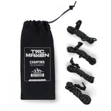 TAC MAVEN Tältpresenning Guyline Set 7 Core Polyester Tensioners Svart