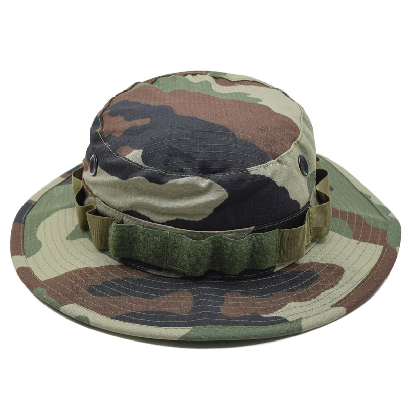 Tacgear Brand French Army Style Boonie Hat CCE CAMO RIPSTOP WIDT BRIM VENT HOLES