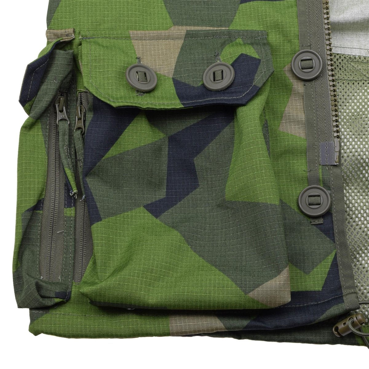 Tacgear Brand Military Style Ripstop Commando Smock Jacket Splinter Camo Fullzip