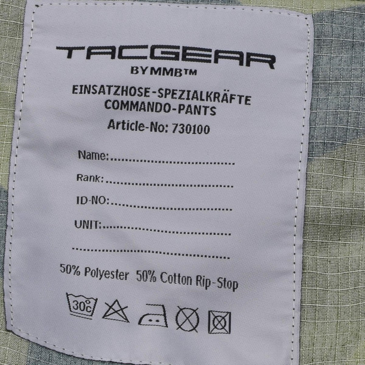 Tacgear Brand Swedish Military Style Combat Pants Splinter Camo Cargo RipStop