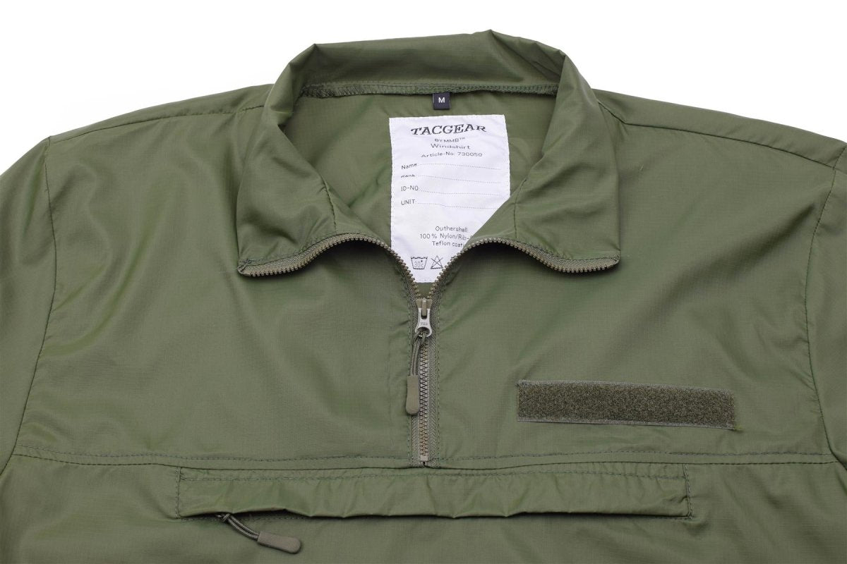 Tacgear Brand Wind Shirt Lätt RIPSTOP Camping Vandring utomhus Smock Olive
