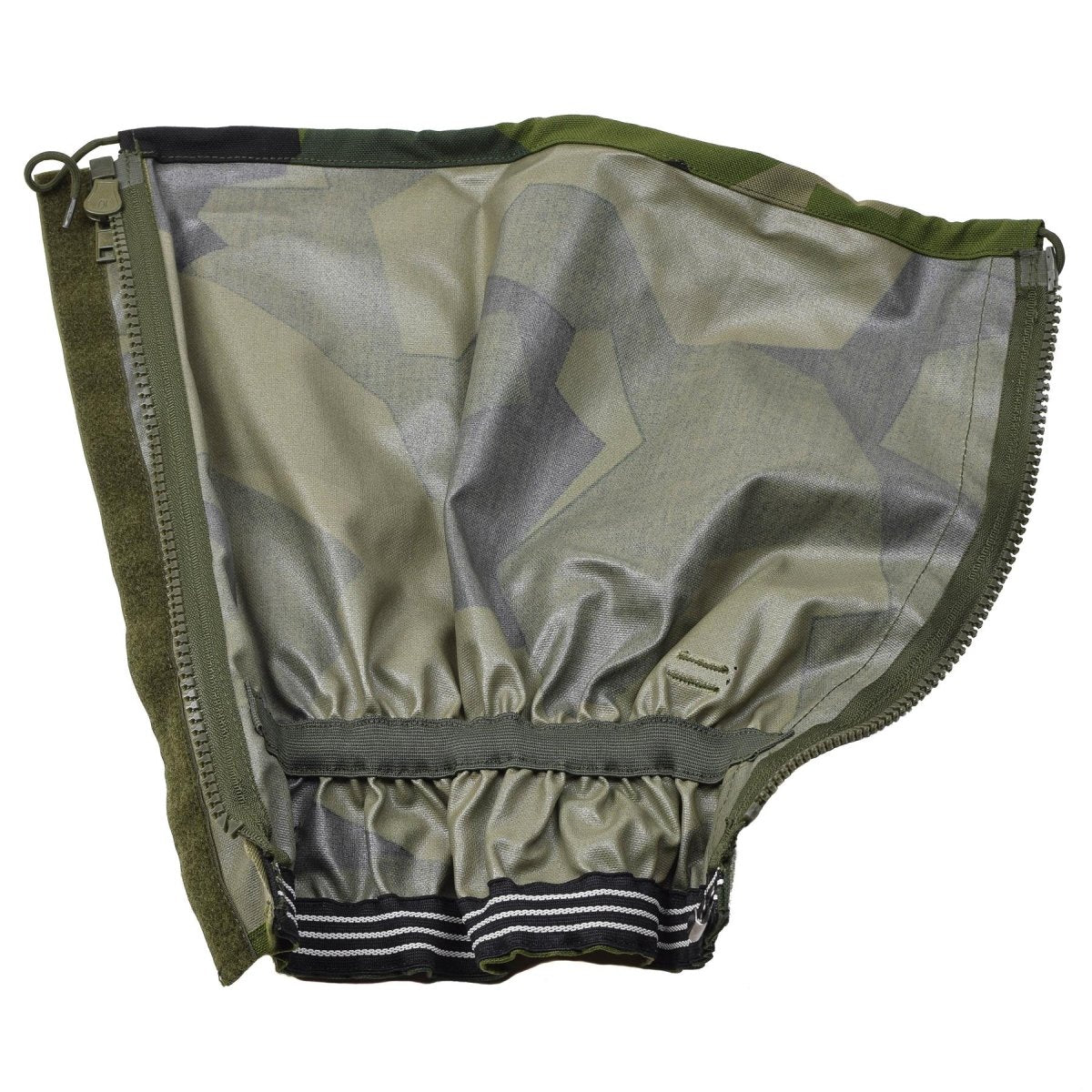 TACGEAR GAITERS Vattentäta svenska armé M90 Splinter Camo Metal Hooks En storlek