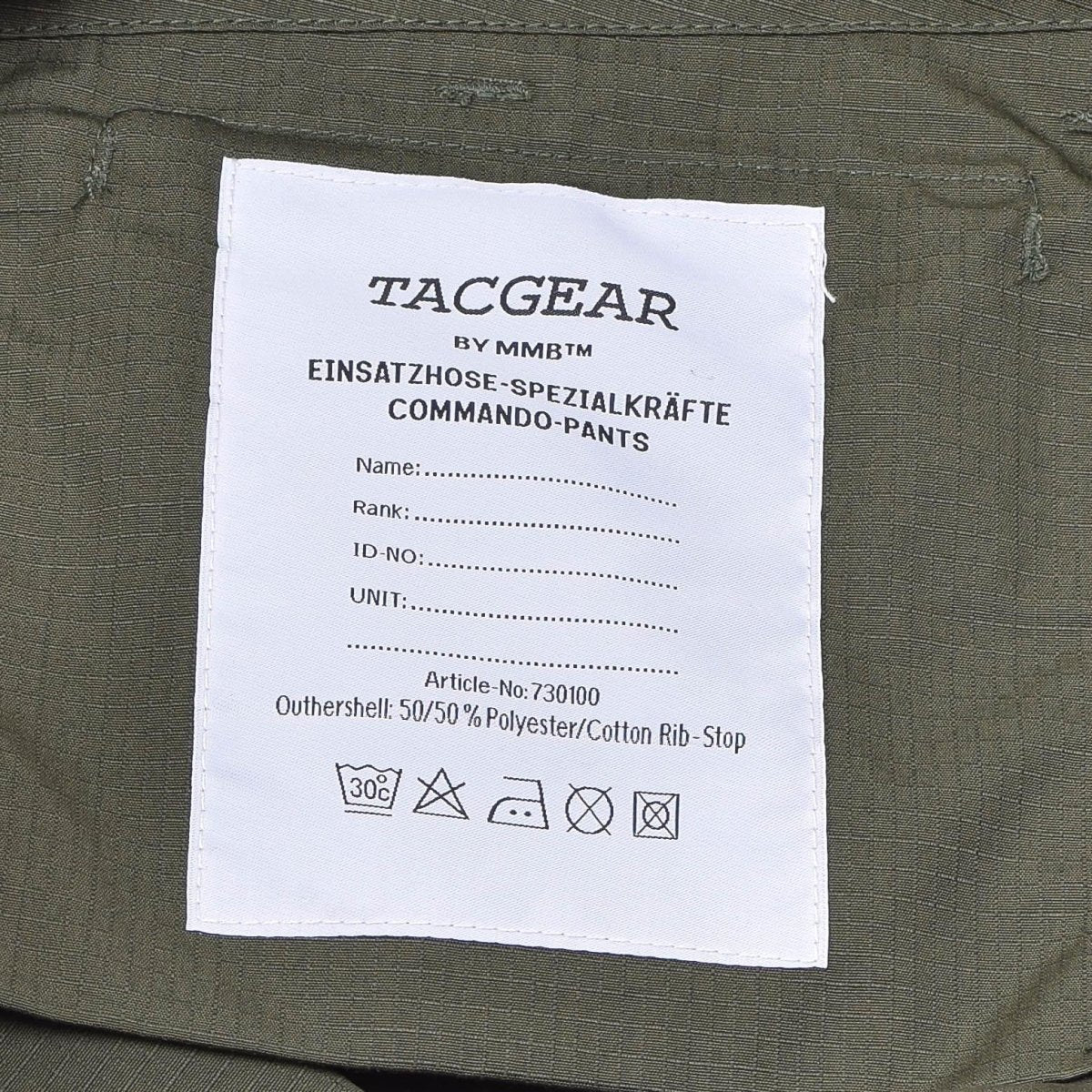 TACGEAR Military Field Cargo Pants Ripstop Tactical Armerade byxor Olive