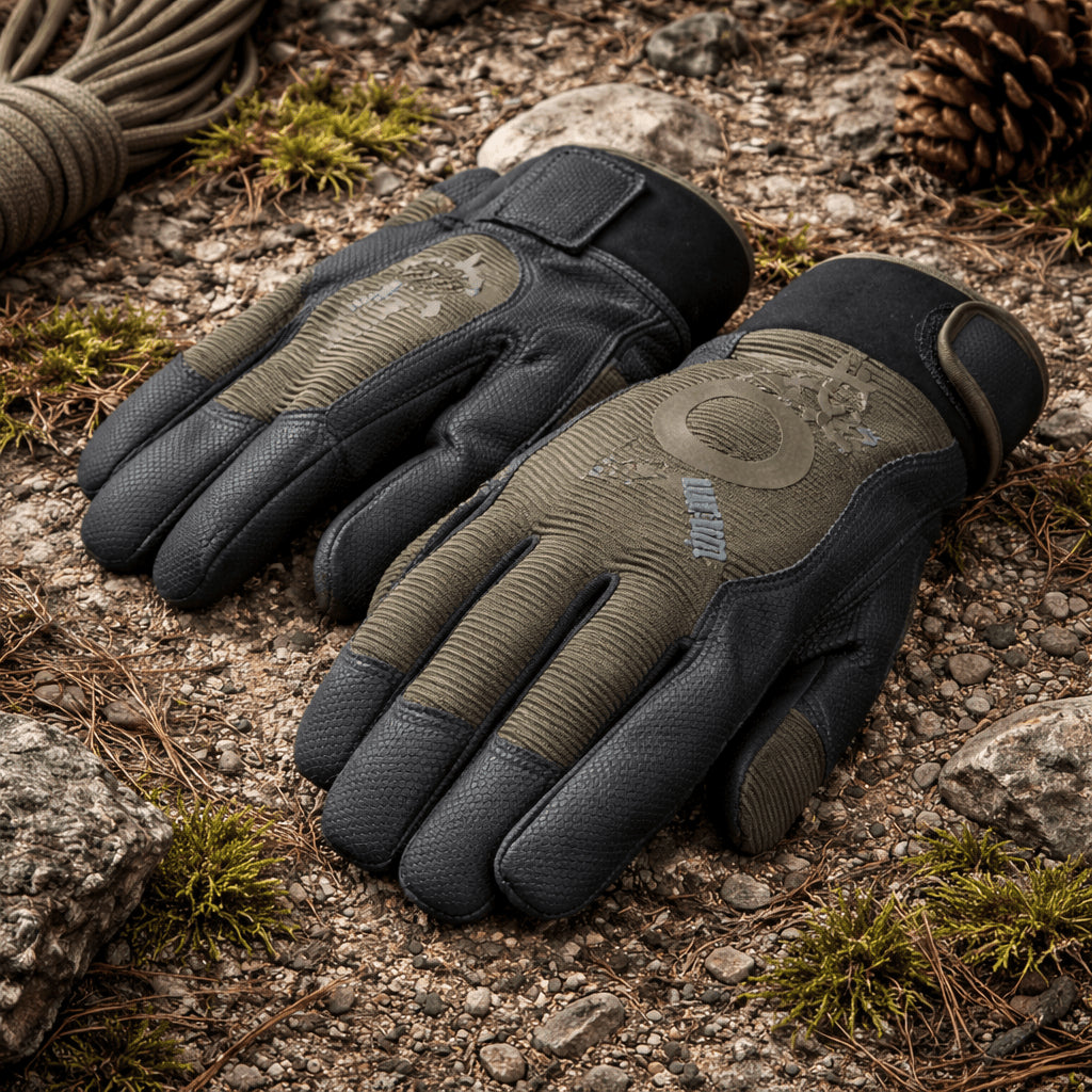 TAMREX ProGrip Thermo Vinterhandskar HexaGrip Läder Palm Insulated Olive