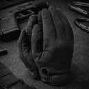 TAMREX Tactical Precise Gloves Sheep Leather Palm Flexible 4 - Way Stretch Black - GoMilitar