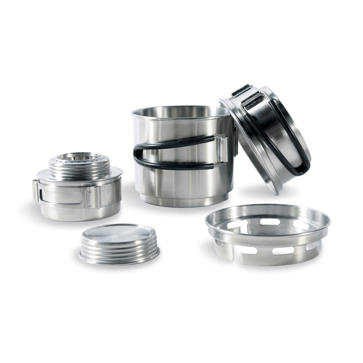 Tatonka Alkoholbrännare Set Set Outdoor Cooking Kit rostfritt stål Pot Stand