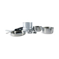 Tatonka Camping Cooking Spise Set rostfritt stålbrännare utomhus Compact Pot Pan Pan
