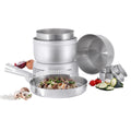 Tatonka Camping Cooking Spise Set rostfritt stålbrännare utomhus Compact Pot Pan Pan