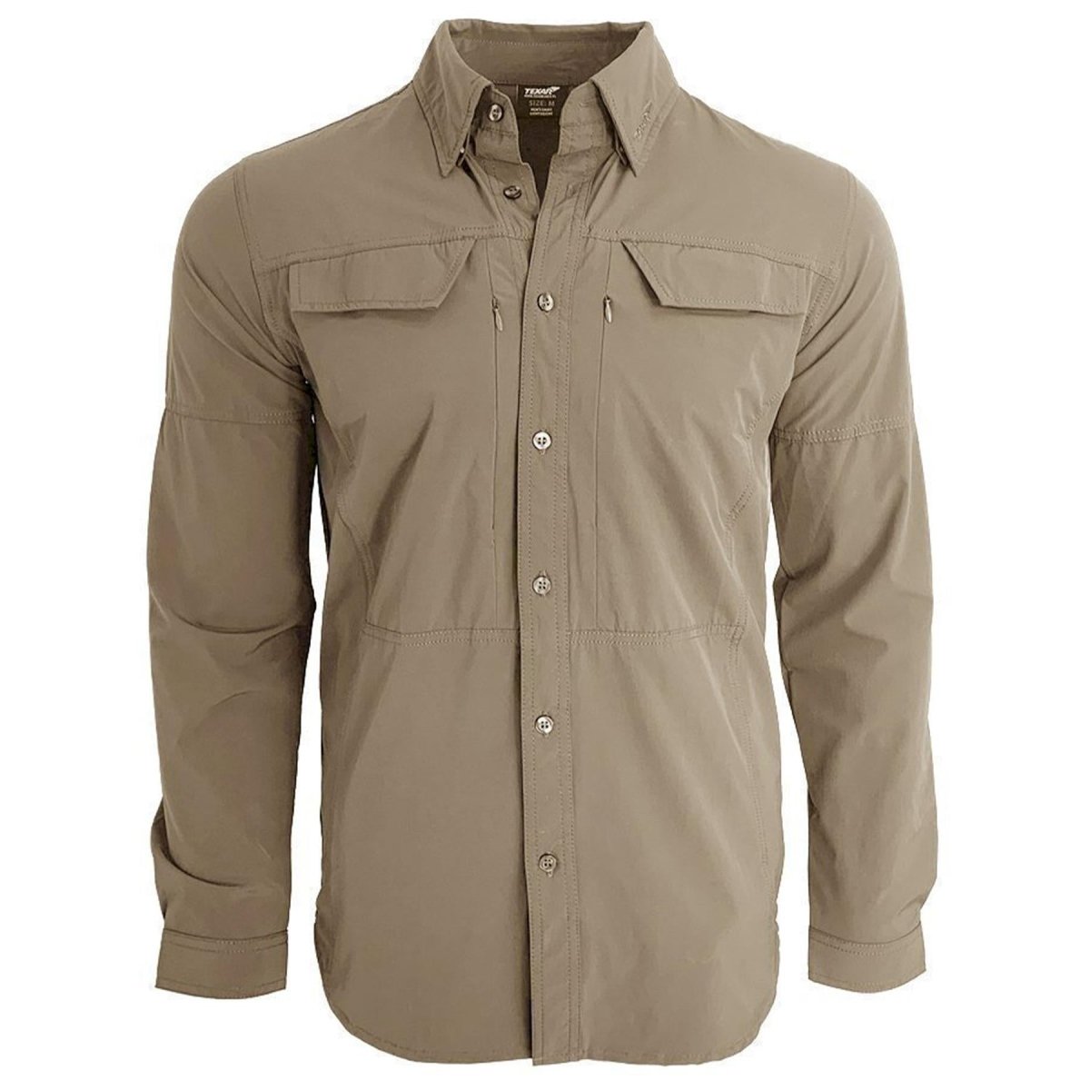 Texar Long-Sleeve Military Shirt Slim Fit Dålig plagg Klassiska armétröjor