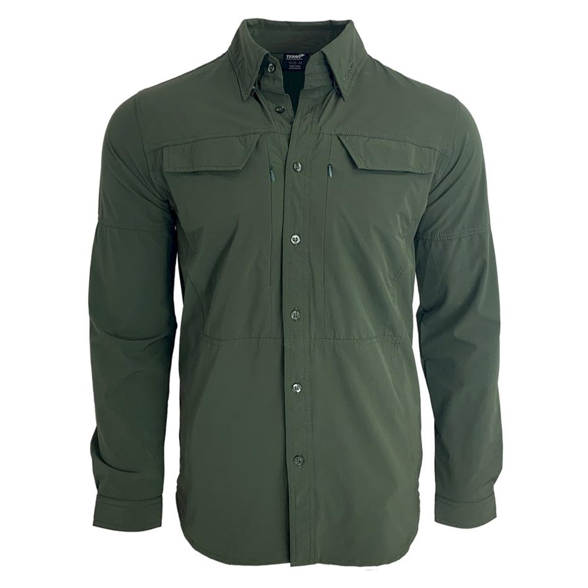 Texar Long-Sleeve Military Shirt Slim Fit Dålig plagg Klassiska armétröjor