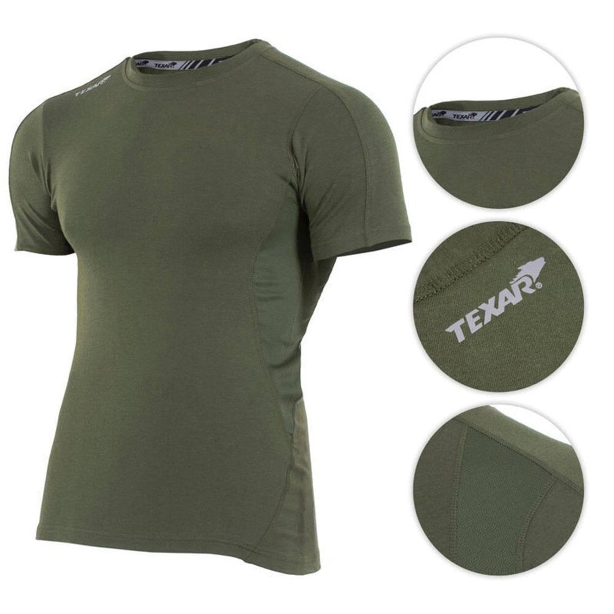 Texar Military Wear Base Layer Kort ärm underköja Taktiska trupper underkläder