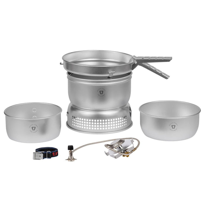 Trangia kompakt ultralätt aluminium spis set flytande gas brännare camping vandring - GoMilitar