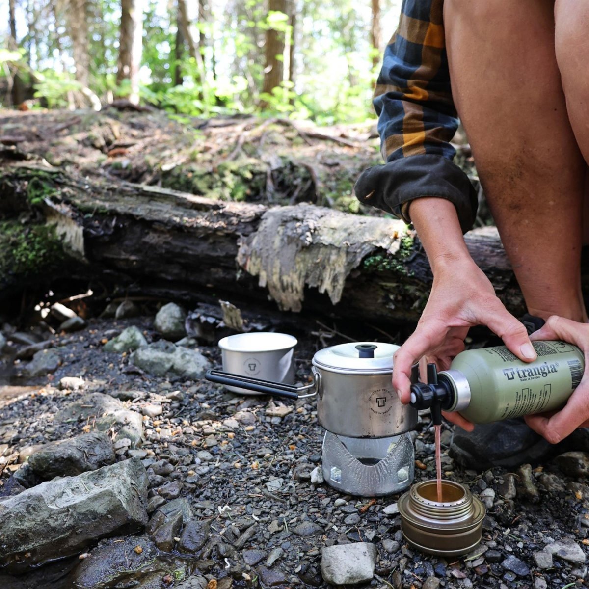 Trangia Kitchen Spise Set Cookware Lätt rostfritt stål Kompakt vandring