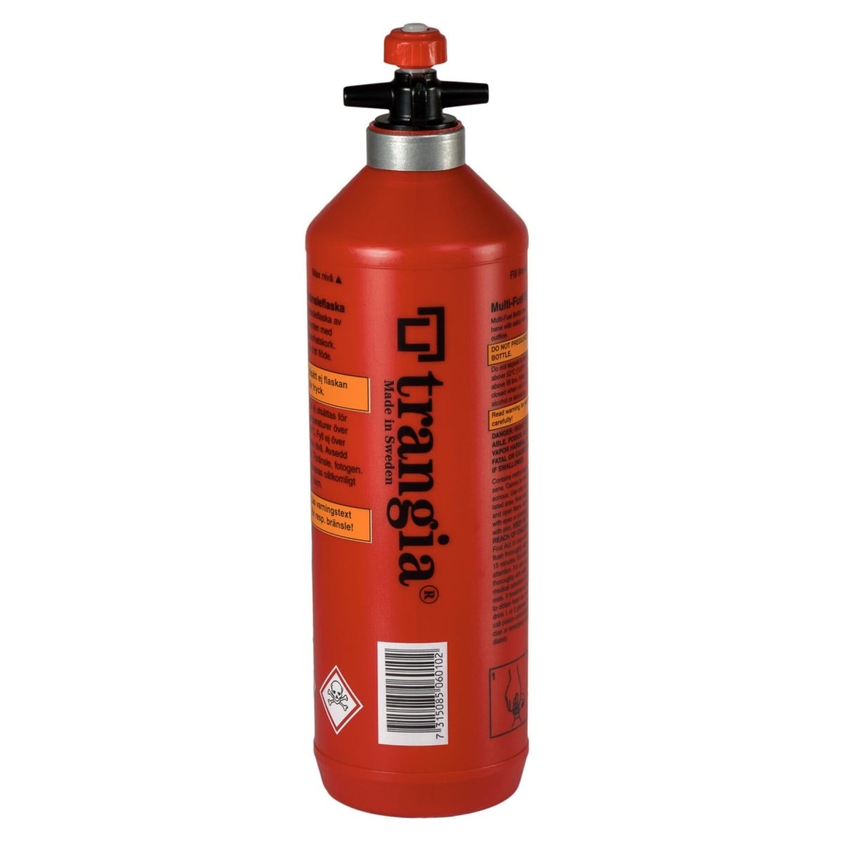 Trangia Liquid Fuel Botte Bensin Burner Polyetylenkolv utomhus camping röd
