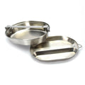 US Army Mess Kit rostfritt stål Militära mess tins us stil äta redskap nya