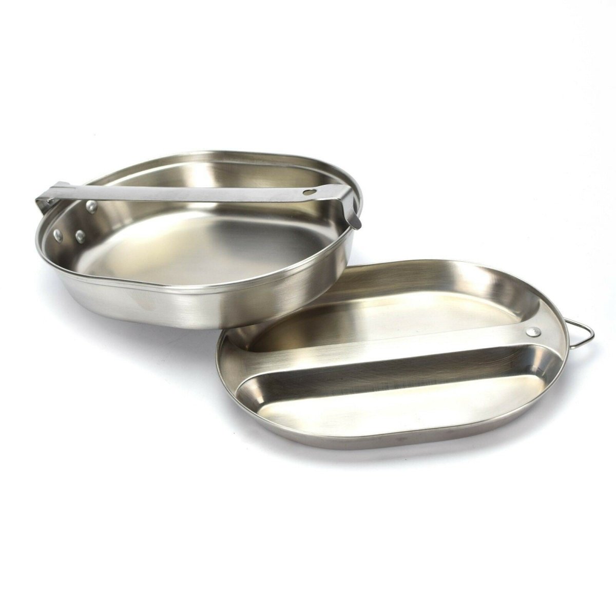 US Army Mess Kit rostfritt stål Militära mess tins us stil äta redskap nya