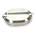US Army Mess Kit rostfritt stål Militära mess tins us stil äta redskap nya