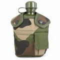 U.S. Army Style Canteen M1 Vattenflaska med Cover Cup & Alice Clips US Military