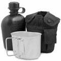 U.S. Army Style Canteen M1 Vattenflaska med Cover Cup & Alice Clips US Military