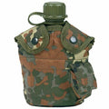 U.S. Army Style Canteen M1 Vattenflaska med Cover Cup & Alice Clips US Military