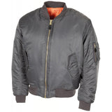 U.S. Army Style Jacket MA1 Air Forces Troops Bomber Urban Grey Windproof Puffer