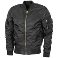 U.S. Military Style Jacket Airforces Crew Uniform Bomber Ma1 Windproof Black New