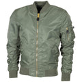 U.S. Military Style Jacket Bomber MA1 Windproect Olive Airforces Crew Uniform New