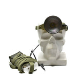 Vintage Swedish Military Army Head Lamp Head Torch ficklampa Ny
